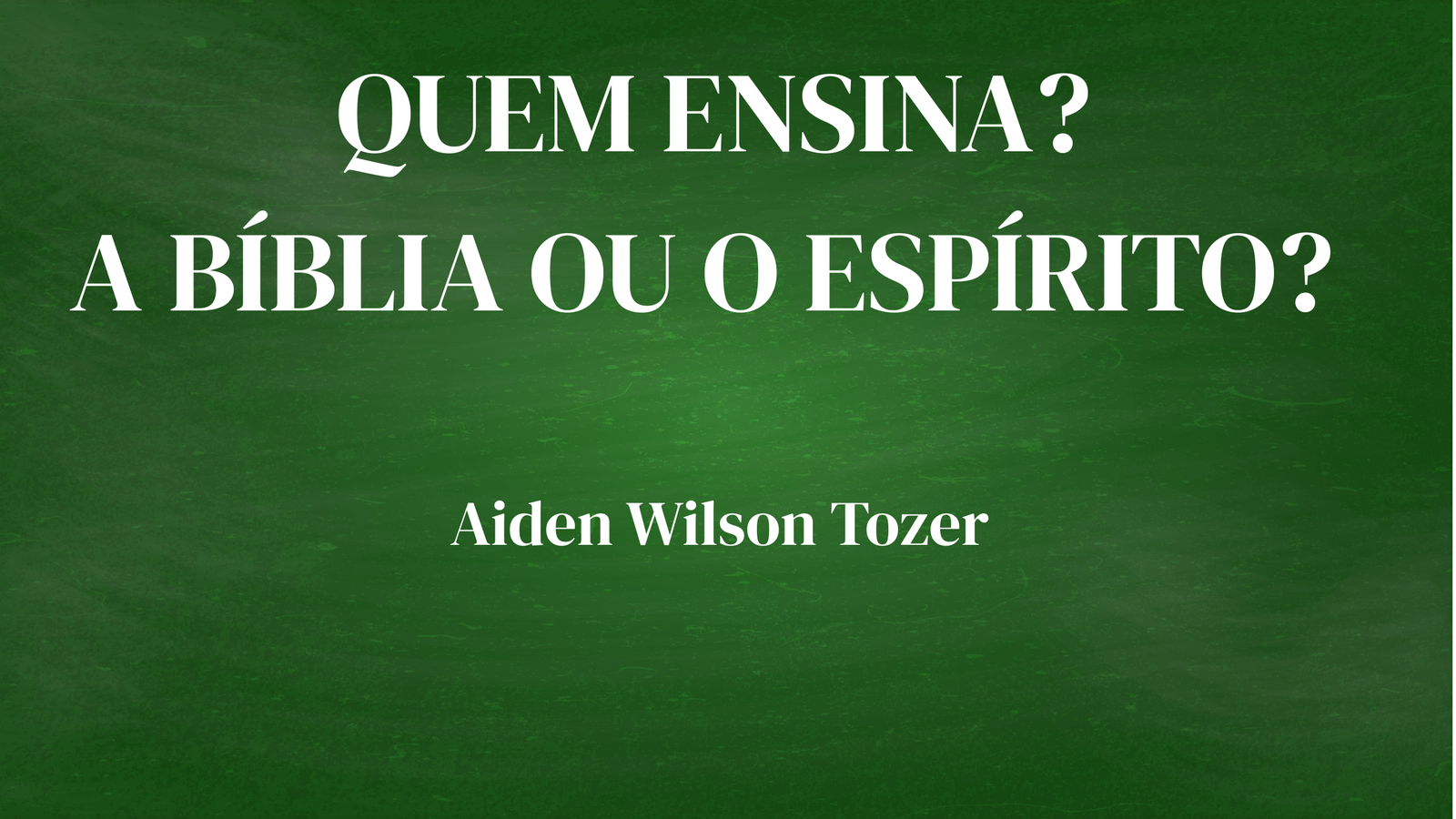 quem ensina